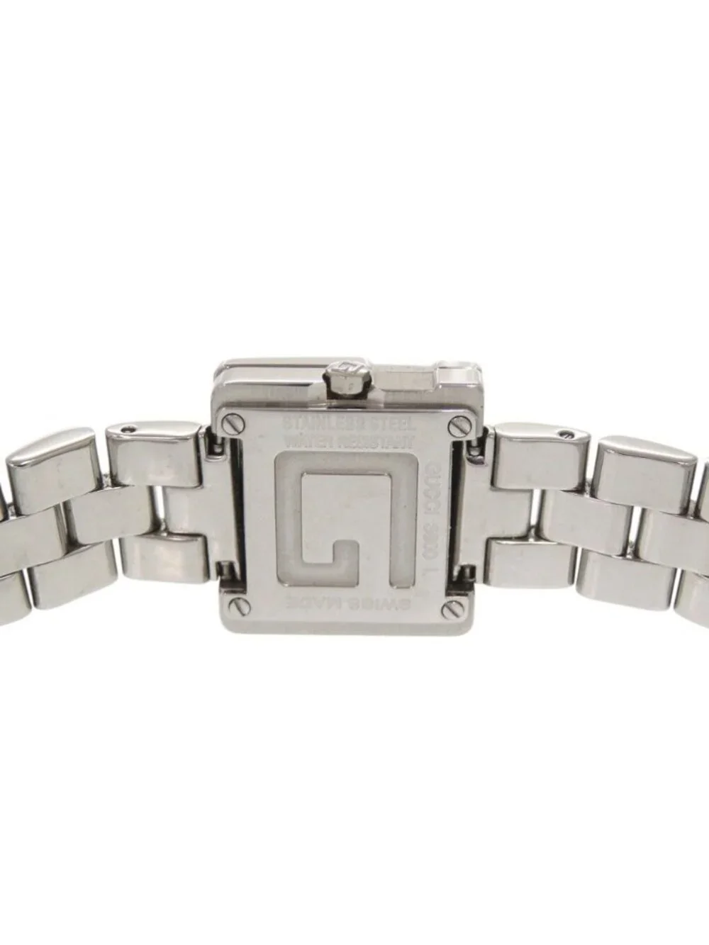 Gucci SS Black Quartz Watch Dial